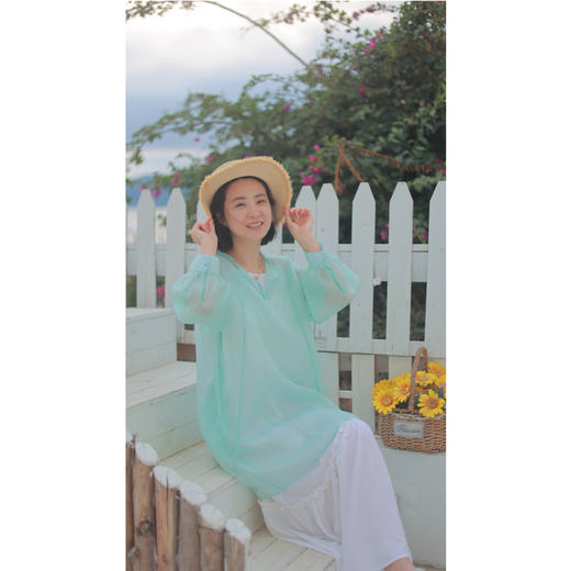 【抖音专属】木耳边吊带长裙（20718098-山矾） 商品图3