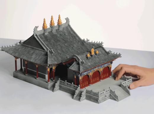 五爷财神庙实木拼装模型 | 亲手建一座香火旺盛的财神庙，求钱求乐求悠闲 商品图1