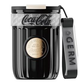 格沵（germ） 可口可乐联名款徽章系列保温杯 GE-CK23AW-B55系列 月曜黑400mL