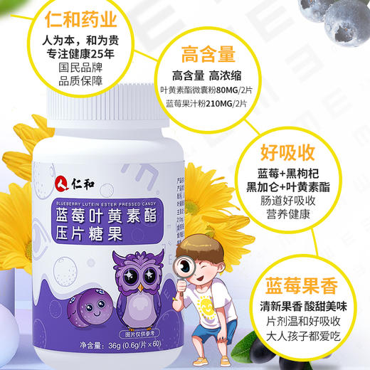 仁和蓝莓糖果0.6g*60片 商品图4