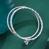 子佩集S999银【双圈竹节】手镯【HFLD117】两个圈2403 商品缩略图3