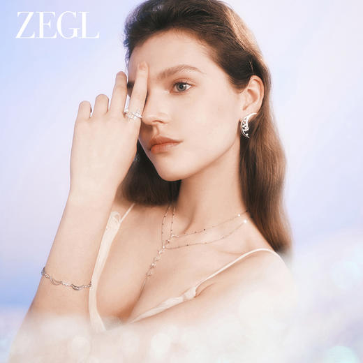 ZEGL设计师月映星河系列925银星星戒指女小众设计开口食指环尾戒 商品图4
