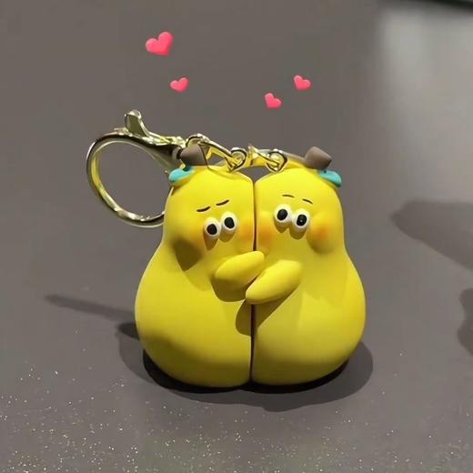 网红同款不离不弃钥匙扣  不梨不弃挂件水果黎可爱学生情侣书包礼物 商品图0