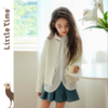 littletime女童纯棉长袖白色衬衫2024春秋新款韩版百搭小翻领衬衣 商品缩略图1