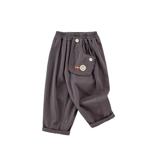 儿童裤子春季新款宝宝韩版休闲裤小童口袋长裤春装直筒男童工装裤 商品图3