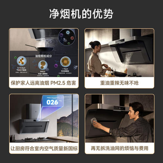 旗舰款套装-米家智能净烟机P1+定时灶P1/旗舰机型 商品图2