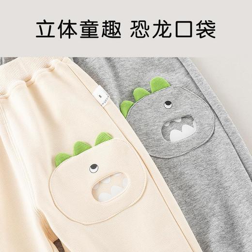 儿童裤子春季新款男童恐龙长裤宝宝韩版休闲裤春装运动裤女童卫裤 商品图3