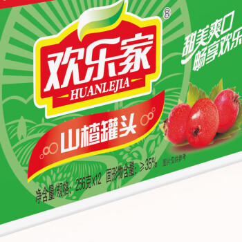 欢乐家山楂罐头256g*12瓶 新鲜水果罐头 礼盒送礼 休闲零食 商品图5