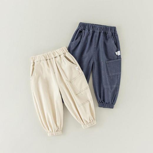 儿童裤子春季男童韩版休闲裤宝宝运动裤春装软牛仔裤女童工装裤春 商品图4