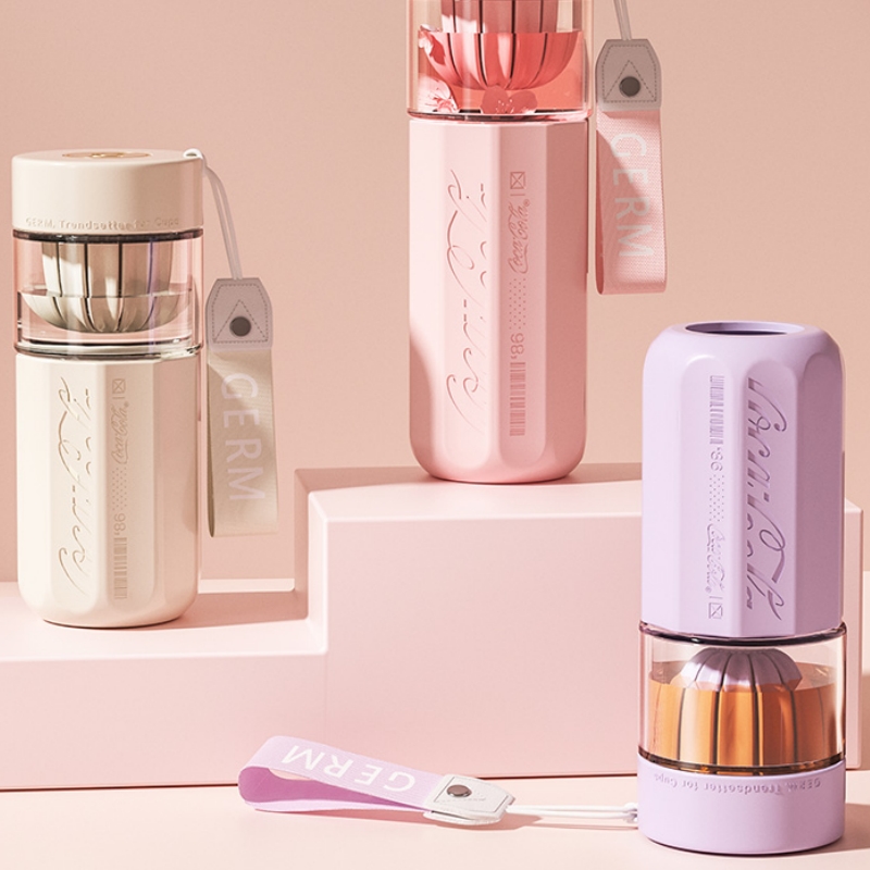 格沵 可口可乐联名款茶萃杯450ml (冷冻白）GE-CK23SS-S52