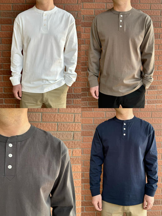 300克纯棉重磅水洗｜亨利领男T恤上衣【包邮+三天无理由退huan】 商品图7