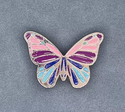 CROCS卡骆驰 配饰 智必星 紫色花蝴蝶 商品图0