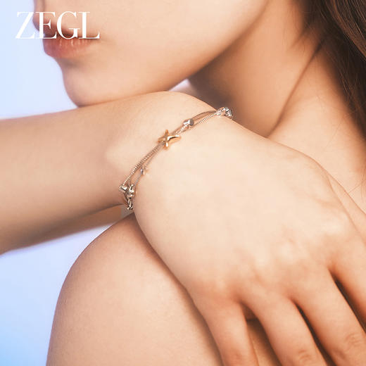ZEGL设计师月映星河系列925银星星手链女2024新款小众精致手饰品 商品图4