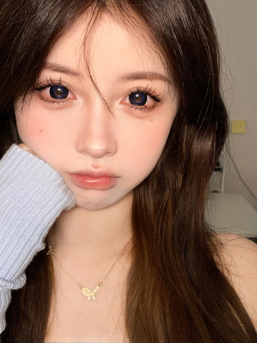 大直径年抛 agenscolor蓝色潮汐美瞳 直径14.5着色14.4 韩国产 商品图8