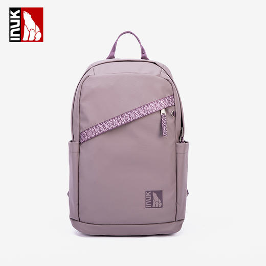 INUK新款酷黑休闲学生防水电脑双肩包大容量户外运动旅行背包男女 商品图4