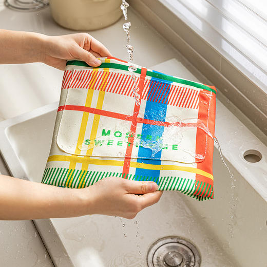 摩登主妇原创格纹围裙厨房家用2023款高颜值女防水防油污做饭罩衣 商品图3