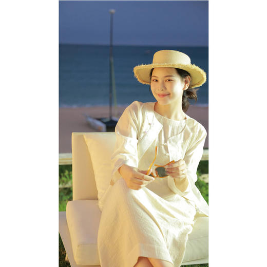 【抖音专属】拼边小衫（24710199-凝脂） 商品图4