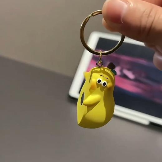 网红同款不离不弃钥匙扣  不梨不弃挂件水果黎可爱学生情侣书包礼物 商品图3