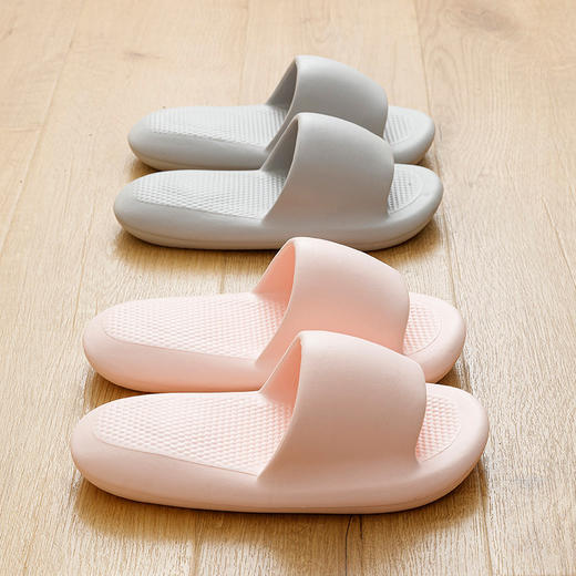 老米优品🎈福利！情侣款 踩屎感小面包日式EVA凉拖鞋 家居拖夏季防水防滑踩屎感浴室情侣男女拖 商品图1