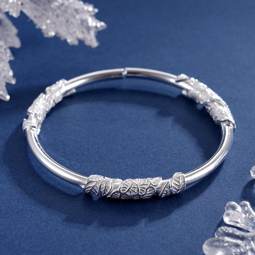 子佩集S999银【繁花似锦】手镯【BA50105】花丝开口2403 商品图5