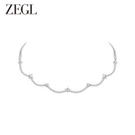 ZEGL设计师月映星河系列星星项链女2024新款颈链叠戴锁骨链高级感