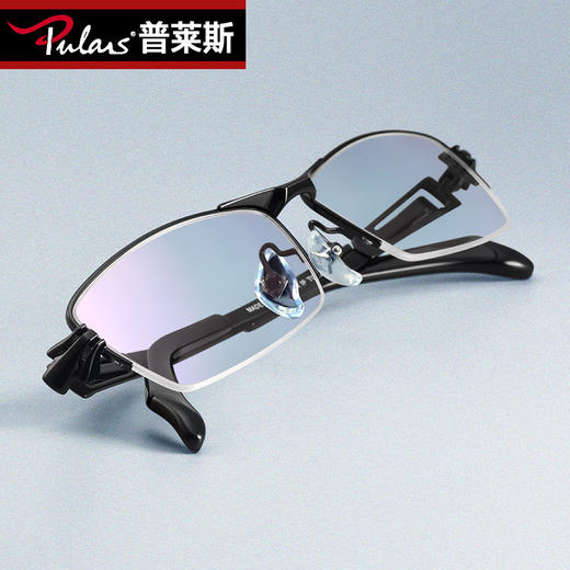 普莱斯PT747 商务纯钛 气质半框 双色可选 商品图2