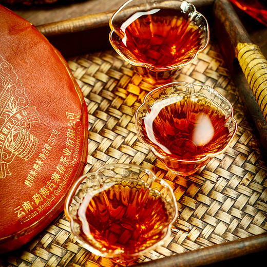 【神仙配】十年陈老班章熟茶+十年新会陈皮+十年陈化州橘红 养生价值翻倍！357克/饼 商品图5