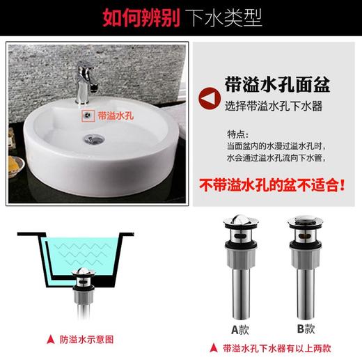 九牧（JOMOO） 卫浴浴室面盆台盆下水器防臭防堵洗漱台洗脸盆下水软管弯管 翻盖式面盆下水器-91105 商品图2