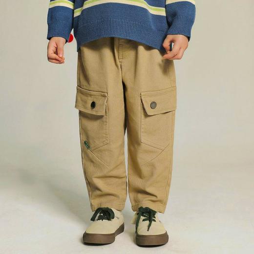 男童裤子春季2024新款宝宝韩版休闲裤小童长裤春装口袋儿童工装裤 商品图3