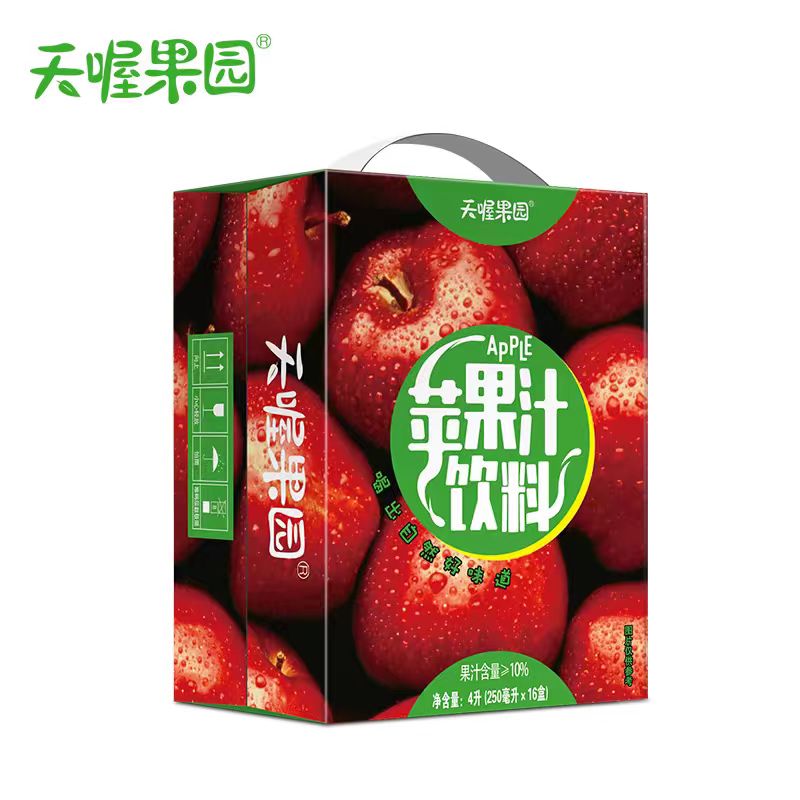 天喔苹果汁饮料  250ml*16盒  整箱装