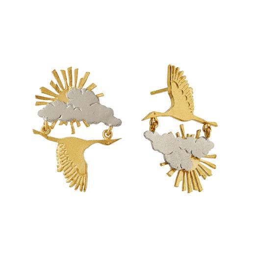 订购7周到｜Alex Monroe-Sunrise-云中鹤行 耳环 ［英国设计师］ 商品图2