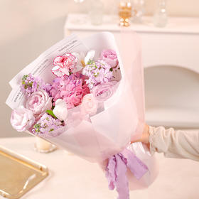 鲜花花束：花之蜜语花束【单点不送，随蛋糕送达】