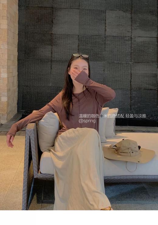 老米优品🎈自然风设计感，度假风拉满《莱赛尔天丝假两件叠搭T》轻盈，仙气，独特，显瘦！T240308A 商品图7