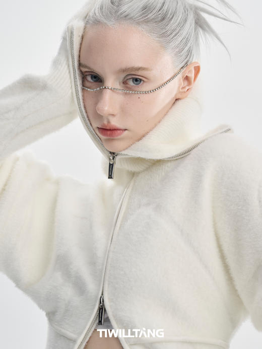 TIWILLTANG启世录“无垠星域”提花翻领开衫套装 商品图2