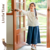 littletime女童宽松裤子2024春装新款阔腿裤裙裤春秋中大童牛仔裤 商品缩略图3