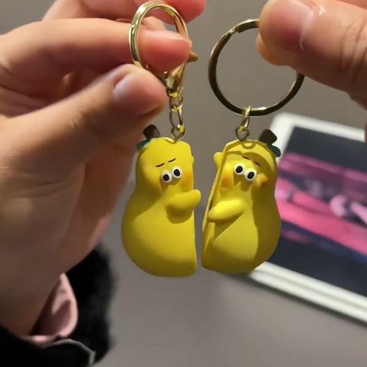 网红同款不离不弃钥匙扣  不梨不弃挂件水果黎可爱学生情侣书包礼物 商品图4