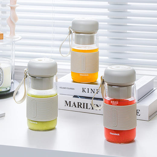 Glasslock便携式果汁机果汁杯400ML 商品图1
