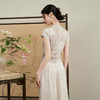 西遇新中式晕染珍珠扣背心女新款设计感褶皱收腰打底衫D0040965 商品缩略图4