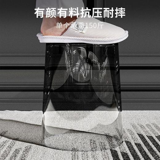 「北欧风！颜值派」垃圾桶客厅居家日用颜值亚克力透明厕所厨房创意大号办公室卧室收纳整理纸篓 商品图2