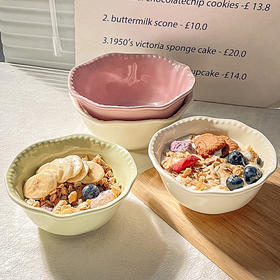 摩登主妇法式水果沙拉碗家用米饭碗高颜值燕麦片早餐甜品碗酸奶碗