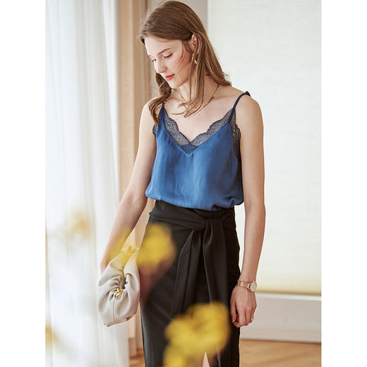 欧芮儿吊带背心女内搭外穿新款打底无袖蕾丝花边性感上衣 商品图2