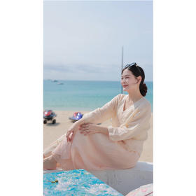 【线上专属】【陌上花系列】V领小衫（24710273-玉色）