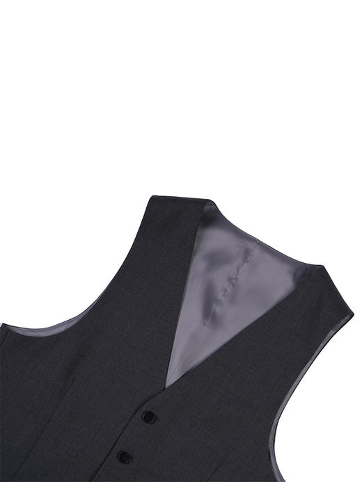 callisto深灰全羊毛马夹 STBWV051C 商品图2