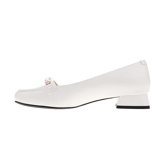 sheme进口牛仔羊皮搭配幻彩水晶休闲时尚女士单鞋可定制 商品图7