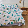 恒源祥全棉四件套床单被套枕套床上套件花卉四季款 落花潇潇200*230cm 商品缩略图1