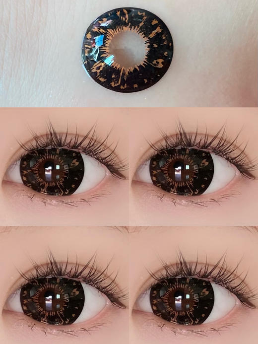 大直径年抛 agenscolor黑莓传说棕美瞳 直径14.5着色14.4 韩国产 商品图7