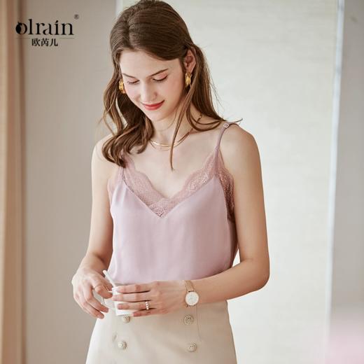 欧芮儿吊带背心女内搭外穿新款打底无袖蕾丝花边性感上衣 商品图7