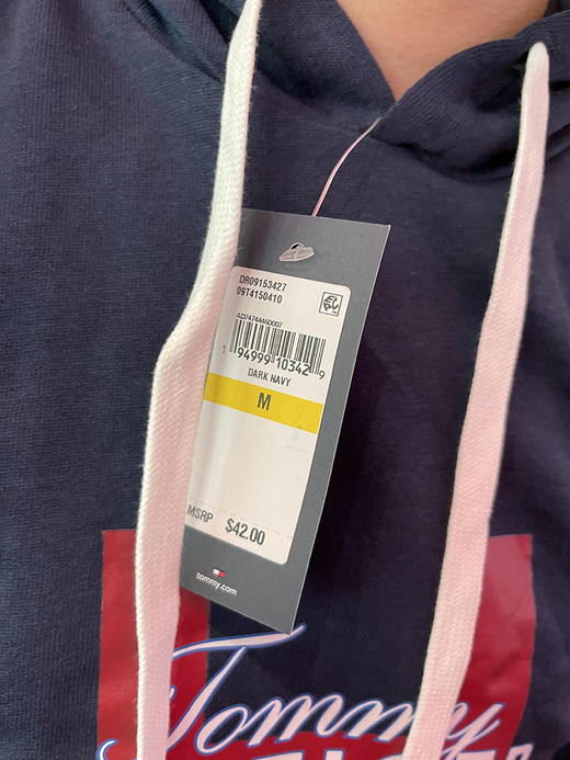 Tommy Hilfiger/汤米 男士连帽长袖春秋保暖LOGO印花长袖卫衣 商品图2