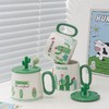 陶瓷马克杯清新仙人掌大容量带盖勺家用情侣早餐奶牛办公室咖啡杯 商品缩略图1