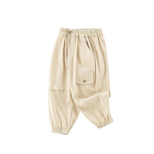 男童休闲裤春季新款宝宝韩版长裤儿童口袋束脚裤春装女童工装裤春 商品图4